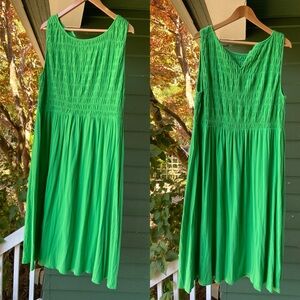 WRAY NYC Flor Midi Dress - 2XL - Jello Green